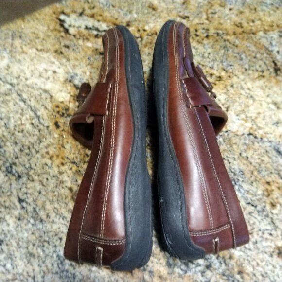 Johnston & Murphy Brown Fowler Kiltie Tassel Leather Loafers 25-8334 Men's Sz 9M - Picture 7 of 12